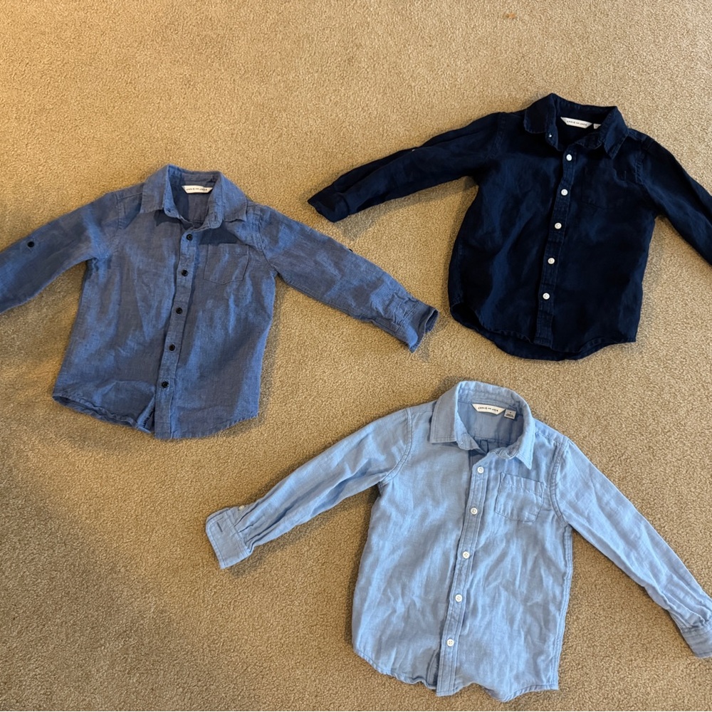 Janie and Jack Button-Up Shirts Size 4T